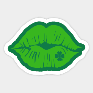 LUCK OF THE IRISH LIPS Sticker